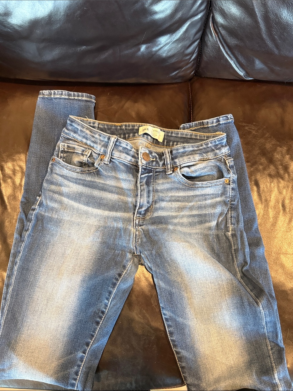 BKE Women’s Medium Blue Skinny Jeans